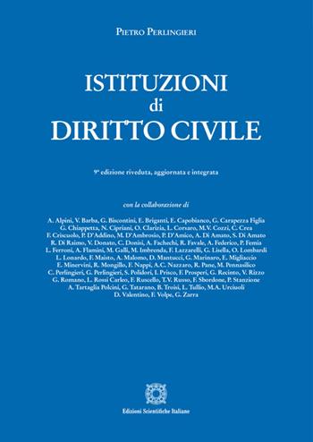 Istituzioni di diritto civile - Pietro Perlingieri - Libro Edizioni Scientifiche Italiane 2024, Manuali | Libraccio.it