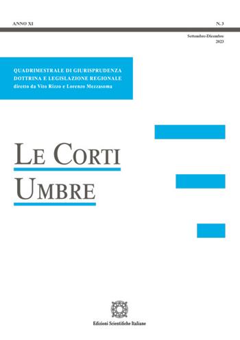 Le Corti Umbre (2023). Vol. 3  - Libro Edizioni Scientifiche Italiane 2024 | Libraccio.it