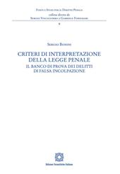 Criteri di interpretazione della legge penale
