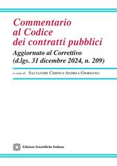 Commentario al codice dei contratti pubblici