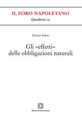 Gli «effetti» delle obbligazioni naturali