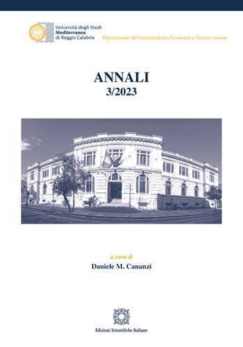 Annali (2023). Vol. 3  - Libro Edizioni Scientifiche Italiane 2025, Univ. Mediterranea | Libraccio.it