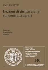 Lezioni di diritto civile sui contratti agrari