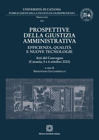 Prospettive della giustizia amministrativa. Efficienza, qualità e nuove tecnologie. Atti del Convegno (Catania, 5 e 6 ottobre 2023)  - Libro Edizioni Scientifiche Italiane 2026, Pubblicazioni della Facoltà di Giurisprudenza dell’Università di Catania. Nuova serie | Libraccio.it