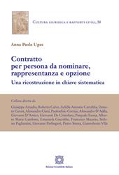 Contratto per persona da nominare, rappresentanza e opzione