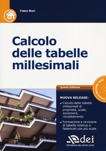 Calcolo delle tabelle millesimali. Con CD-ROM - Fabio Mari - Libro DEI 2012 | Libraccio.it
