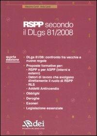 RSPP secondo il Dlgs 81/2008 - Massimo Caroli, Anita Caroli - Libro DEI 2008 | Libraccio.it