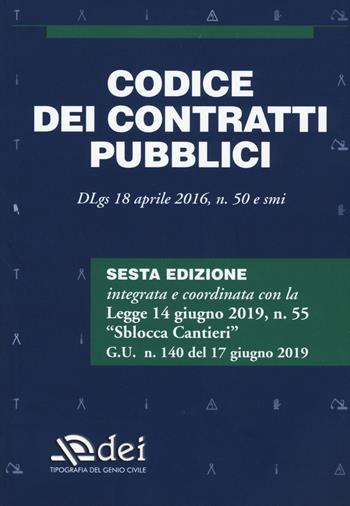 Codice dei contratti pubblici  - Libro DEI 2019 | Libraccio.it