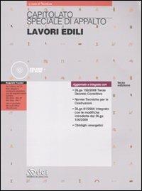 Capitolato speciale di appalto. Lavori edili. Con CD-ROM  - Libro DEI 2010 | Libraccio.it