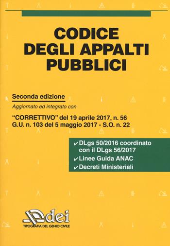 Codice degli appalti pubblici  - Libro DEI 2017 | Libraccio.it