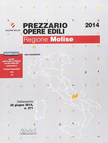 Prezziario opere edili Molise  - Libro DEI 2014 | Libraccio.it