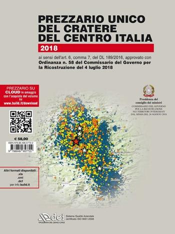 Prezzario unico del cratere del centro Italia 2018  - Libro DEI 2018, Prezzari per l'edilizia | Libraccio.it