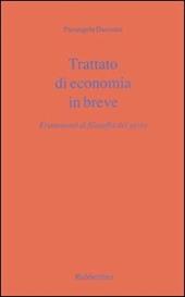 Trattato di economia in breve. Frammenti di filosofia del gesto