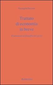 Trattato di economia in breve. Frammenti di filosofia del gesto