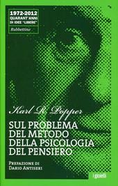 Sul problema del metodo della psicologia del pensiero