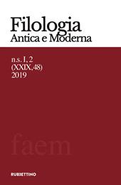 Filologia antica e moderna (2019). Vol. 48
