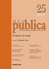 Res publica (2019). Vol. 25: Utopismi ed utopie.