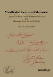 Manifesto documenti memorie ...pagine di Storia e storie della Calabria Citra per Giuseppe Abate Arciprete Gioia