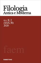 Filologia antica e moderna (2020). Vol. 50