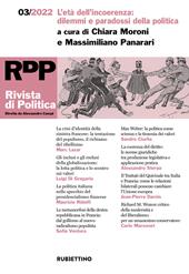 Rivista di politica (2022). Vol. 3: L' età dell'incoerenza: dilemmi e paradossi della politica