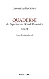 Quaderni del dipartimento di studi umanistici (2023). Vol. 2