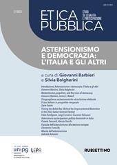 Etica pubblica. Studi su legalità e partecipazione (2023). Vol. 2: Astensionismo e democrazia: l'Italia e gli altri