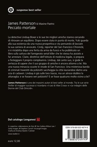Peccato mortale - James Patterson, Maxine Paetro - Libro TEA 2018, Suspense best seller | Libraccio.it