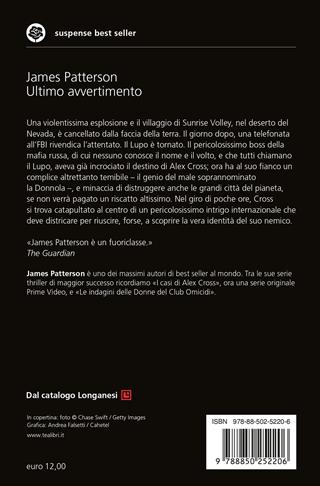 Ultimo avvertimento - James Patterson - Libro TEA 2018, Suspense best seller | Libraccio.it