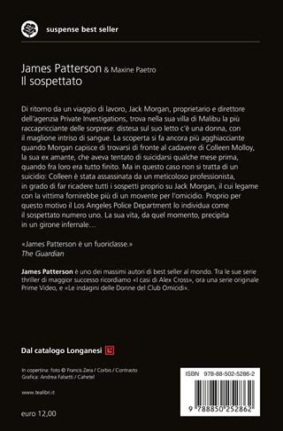Il sospettato - James Patterson, Maxine Paetro - Libro TEA 2019, Suspense best seller | Libraccio.it