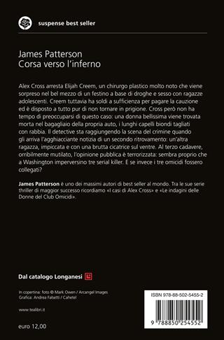 Corsa verso l'inferno - James Patterson - Libro TEA 2019, Suspense best seller | Libraccio.it