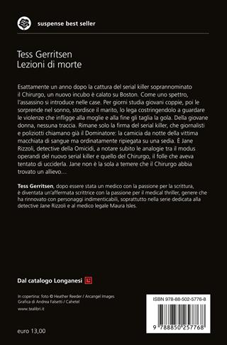 Lezioni di morte - Tess Gerritsen - Libro TEA 2020, Suspense best seller | Libraccio.it