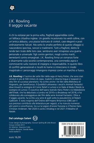 Il seggio vacante - J. K. Rowling - Libro TEA 2023, Narrativa best seller | Libraccio.it