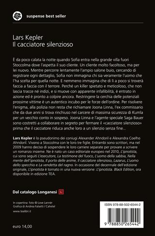 Il cacciatore silenzioso - Lars Kepler - Libro TEA 2023, Suspense best seller | Libraccio.it