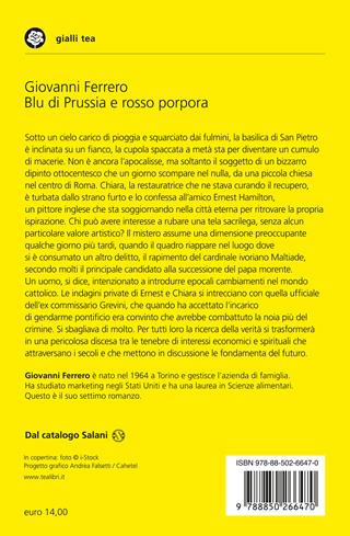 Blu di Prussia e rosso porpora - Giovanni Ferrero - Libro TEA 2023, Gialli TEA | Libraccio.it