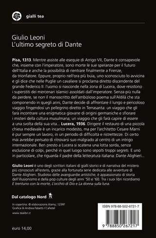 L'ultimo segreto di Dante - Giulio Leoni - Libro TEA 2023, Gialli TEA | Libraccio.it