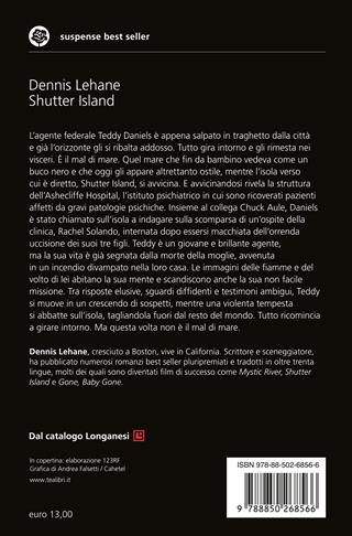 Shutter Island - Dennis Lehane - Libro TEA 2024, Suspense best seller | Libraccio.it