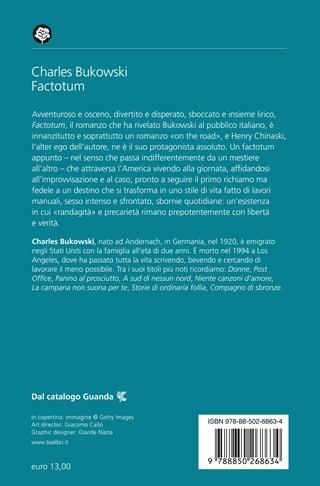 Factotum - Charles Bukowski - Libro TEA 2024, Narrativa best seller | Libraccio.it