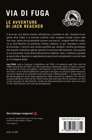 Via di fuga - Lee Child - Libro TEA 2024, I maestri dell'avventura | Libraccio.it