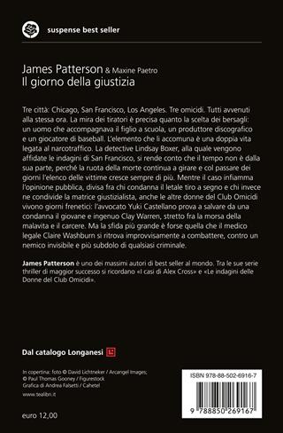 Il giorno della giustizia - James Patterson, Maxine Paetro - Libro TEA 2024, Suspense best seller | Libraccio.it