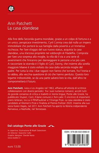 La casa olandese - Ann Patchett - Libro TEA 2024, Narrativa best seller | Libraccio.it