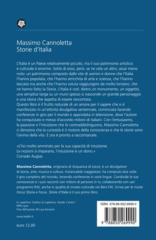 Storie d'Italia. Vite straordinarie che raccontano un Paese meraviglioso - Massimo Cannoletta - Libro TEA 2024, Varia best seller | Libraccio.it