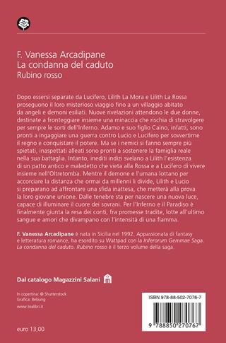 La condanna del caduto. Rubino rosso - F. Vanessa Arcadipane - Libro TEA 2025, Romance best seller | Libraccio.it