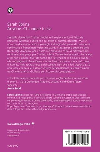Anyone. Chiunque tu sia. Dunbridge Academy - Sarah Sprinz - Libro TEA 2025, Romance best seller | Libraccio.it