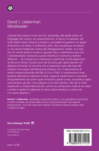 Mindreader. Scopri chi sono gli altri, cosa pensano e cosa vogliono davvero - David J. Lieberman - Libro TEA 2025, Varia best seller | Libraccio.it