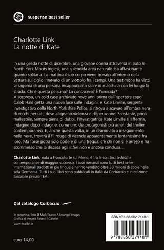 La notte di Kate. Le indagini di Kate Linville - Charlotte Link - Libro TEA 2025, Suspense best seller | Libraccio.it