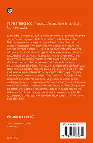 Non sei solo. Sfide, risposte, speranze - Sergio Rubin, Francesco (Jorge Mario Bergoglio), Francesca Ambrogetti - Libro TEA 2025, Varia best seller | Libraccio.it