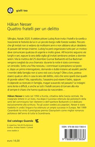 Quattro fratelli per un delitto - Håkan Nesser - Libro TEA 2026, Gialli TEA | Libraccio.it