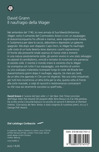 Il naufragio della Wager. Una storia di tempeste, ammutinamento e omicidio - David Grann - Libro TEA 2026, Saggi best seller | Libraccio.it
