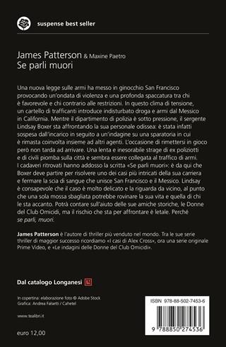 Se parli muori - James Patterson, Maxine Paetro - Libro TEA 2026, Suspense best seller | Libraccio.it