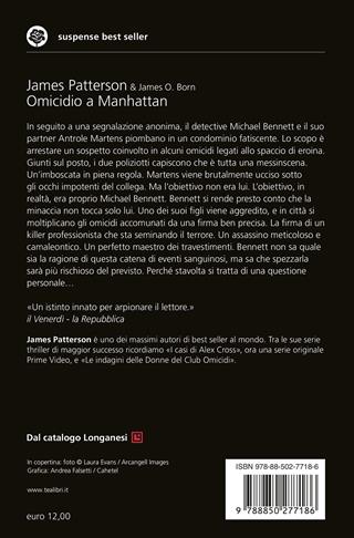 Omicidio a Manhattan - James Patterson, James O. Born - Libro TEA 2026, Suspense best seller | Libraccio.it